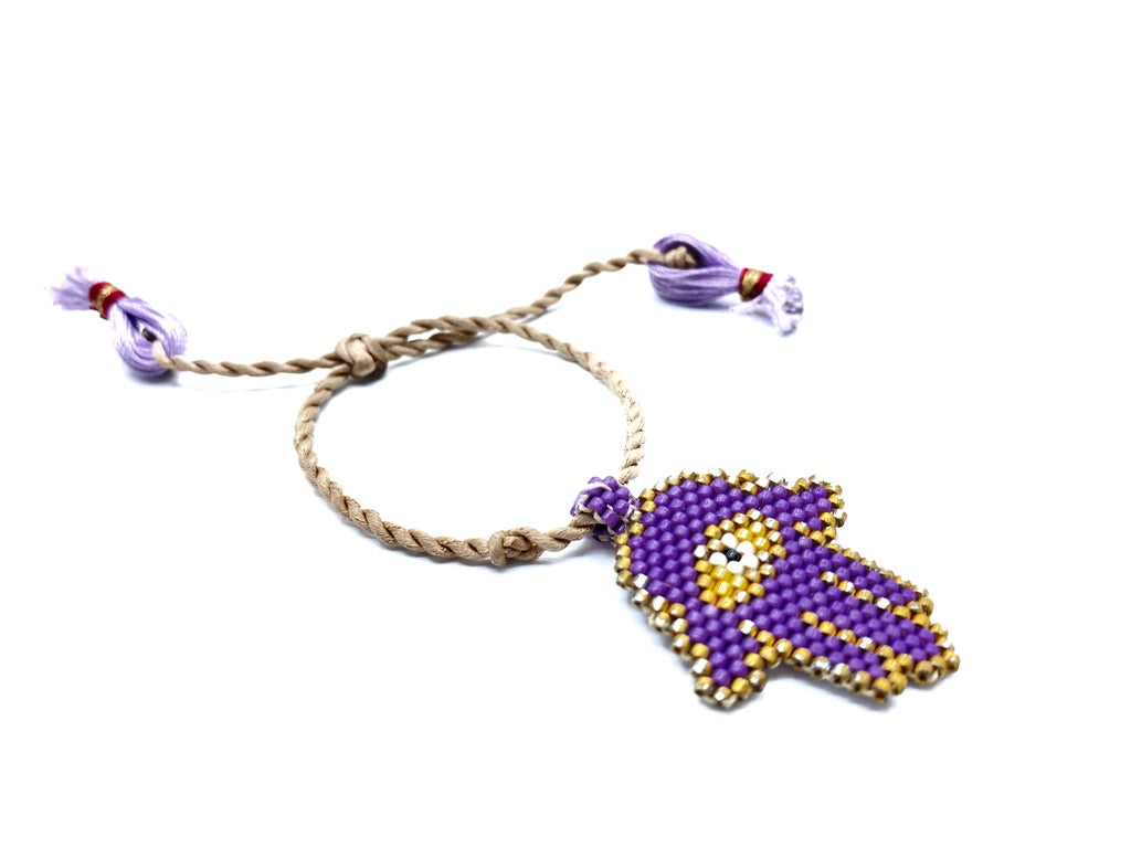 Purple Hamza bracelet