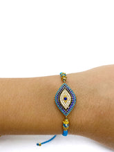 Load image into Gallery viewer, Evil Eye Slider Bracelet
