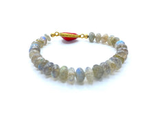 Load image into Gallery viewer, Beaded Red Stone Bracelet
