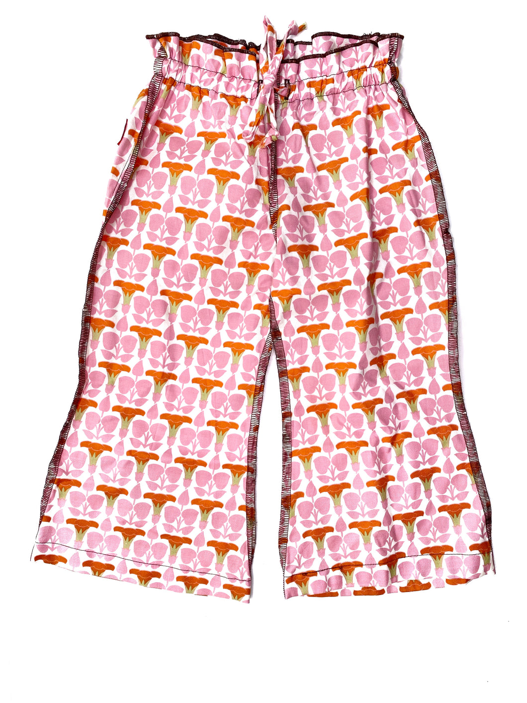 Girls Pink Pattern Pants