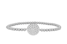 Load image into Gallery viewer, Circle Rhinestone Plate Bracelet

