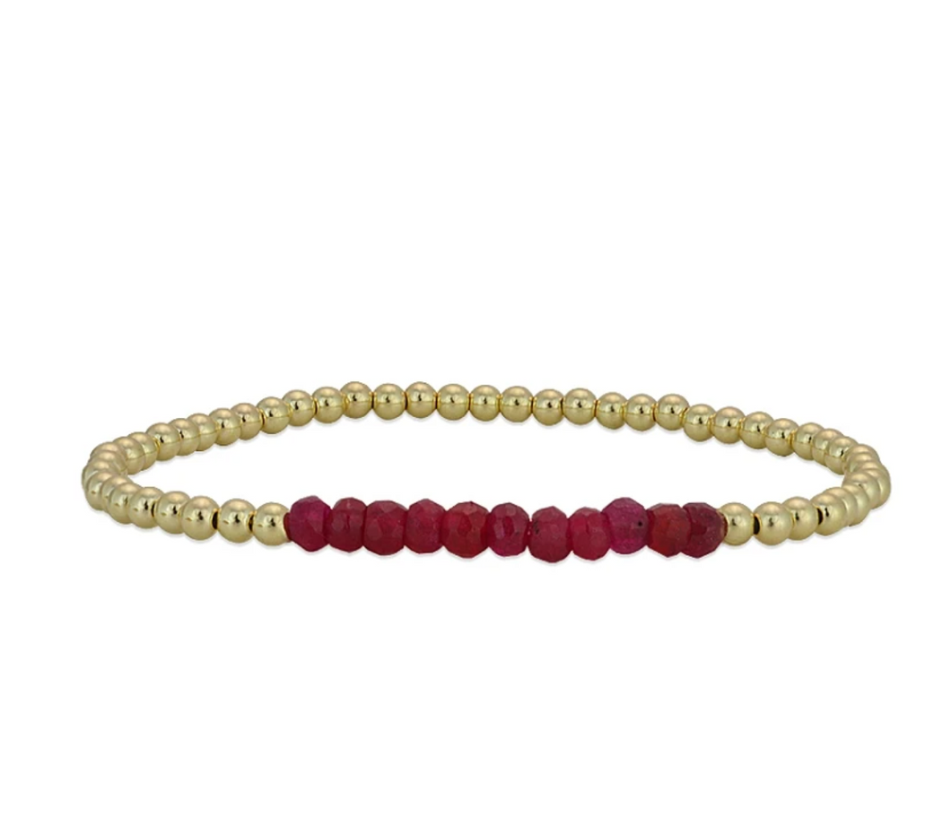 Ruby Section Bracelet